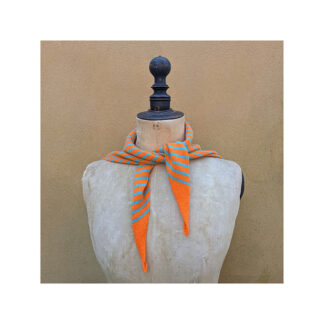 New Stripey Neckerchief “Nasturtium and Tourmaline”