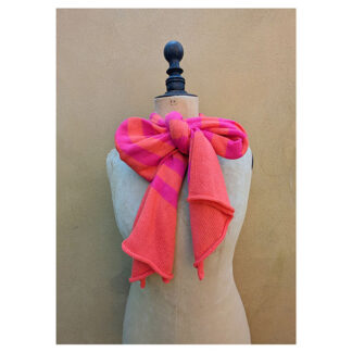 NEW Cashmere + Cotton Stripey Scarf “Starfish + Punk”