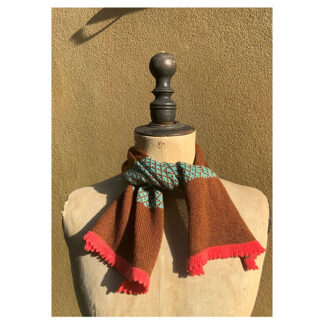 NEW Odyssey Cashmere + Cotton Necktie “Nut Brittle, Starfish + Tourmaline”