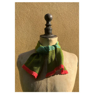 Odyssey Cashmere + Cotton Necktie “Picholine, Tourmaline + Starfish”