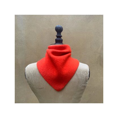 Neckerchief in Lambswool “Orange Gloss” - Image 2