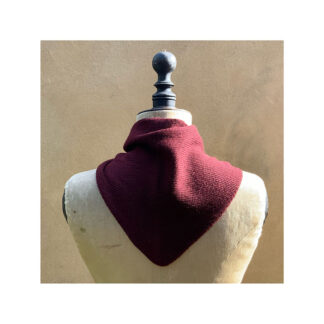 Cashmere + Lambswool un-felted Neckerchief “Port”