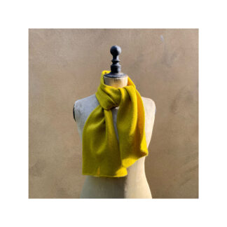 Cashmere + Lambswool felted Scarf “Turmeric”